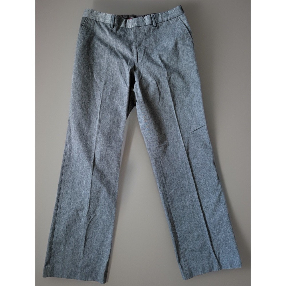 Express Producer Dress Pants Trousers Gray Stretch Cotton Blend Men's 34x32 JBHS